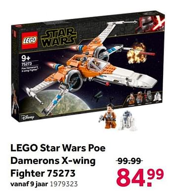 Aanbiedingen Lego star wars poe damerons x-wing fighter 75273 - Lego - Geldig van 26/09/2020 tot 06/12/2020 bij Intertoys