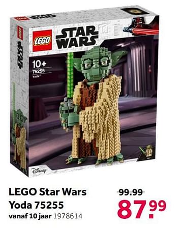 Aanbiedingen Lego star wars yoda 75255 - Lego - Geldig van 26/09/2020 tot 06/12/2020 bij Intertoys