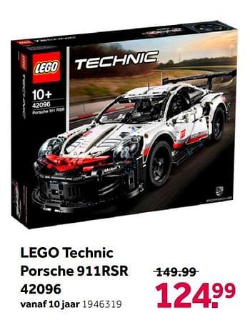 Aanbiedingen Lego technic porsche 911rsr 42096 - Lego - Geldig van 26/09/2020 tot 06/12/2020 bij Intertoys