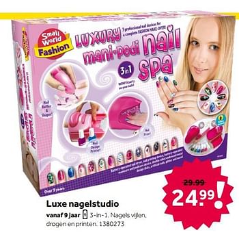 Aanbiedingen Luxe nagelstudio - Small world fashion - Geldig van 26/09/2020 tot 06/12/2020 bij Intertoys