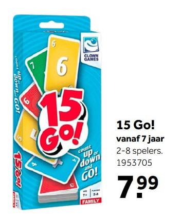 Aanbiedingen 15 go! - Clown Games - Geldig van 26/09/2020 tot 06/12/2020 bij Intertoys