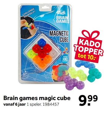 Aanbiedingen Brain games magic cube - Brain Games - Geldig van 26/09/2020 tot 06/12/2020 bij Intertoys