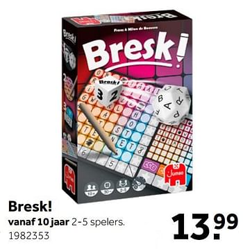 Aanbiedingen Bresk! - Jumbo - Geldig van 26/09/2020 tot 06/12/2020 bij Intertoys