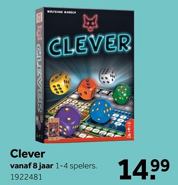 Aanbiedingen Clever - 999games - Geldig van 26/09/2020 tot 06/12/2020 bij Intertoys