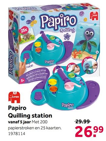 Aanbiedingen Papiro quilling station - Jumbo - Geldig van 26/09/2020 tot 06/12/2020 bij Intertoys