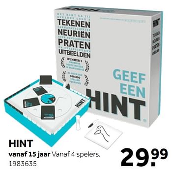 Aanbiedingen Hint - Huismerk - Intertoys - Geldig van 26/09/2020 tot 06/12/2020 bij Intertoys