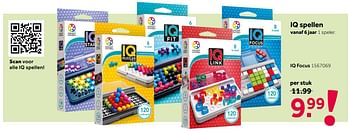 Aanbiedingen Iq spellen iq focus - Smart Games - Geldig van 26/09/2020 tot 06/12/2020 bij Intertoys