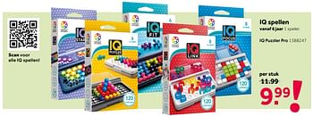 Aanbiedingen Iq spellen iq puzzler pro - Smart Games - Geldig van 26/09/2020 tot 06/12/2020 bij Intertoys