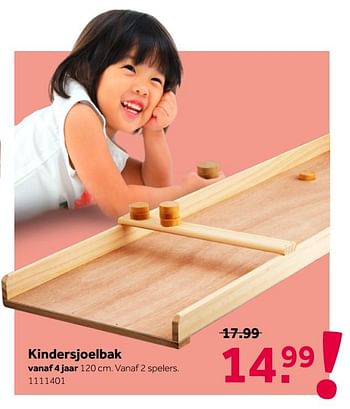 Aanbiedingen Kindersjoelbak - Huismerk - Intertoys - Geldig van 26/09/2020 tot 06/12/2020 bij Intertoys