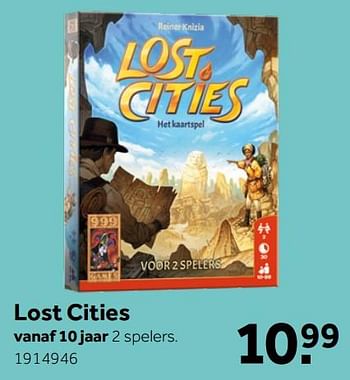 Aanbiedingen Lost cities - 999games - Geldig van 26/09/2020 tot 06/12/2020 bij Intertoys