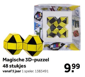 Aanbiedingen Magische 3d-puzzel 48 stukjes - Clown Games - Geldig van 26/09/2020 tot 06/12/2020 bij Intertoys