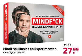 Aanbiedingen Mindf*ck illusies en experimenten - Smoke &amp; Mirrors - Geldig van 26/09/2020 tot 06/12/2020 bij Intertoys