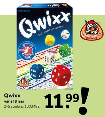 Aanbiedingen Qwixx - White Goblin Games - Geldig van 26/09/2020 tot 06/12/2020 bij Intertoys