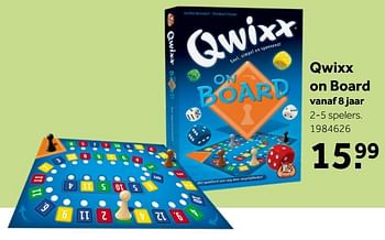 Aanbiedingen Qwixx on board - White Goblin Games - Geldig van 26/09/2020 tot 06/12/2020 bij Intertoys