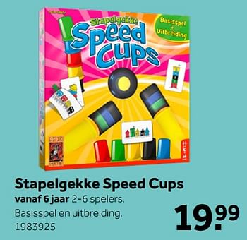 Aanbiedingen Stapelgekke speed cups - 999games - Geldig van 26/09/2020 tot 06/12/2020 bij Intertoys