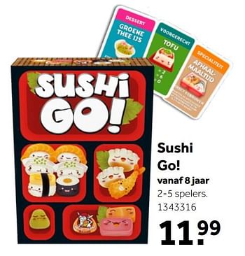 Aanbiedingen Sushi go! - White Goblin Games - Geldig van 26/09/2020 tot 06/12/2020 bij Intertoys