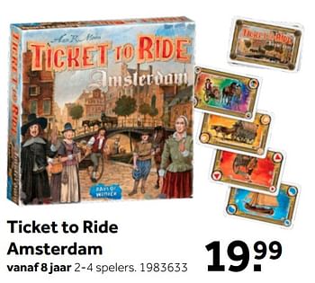 Aanbiedingen Ticket to ride amsterdam - Days of Wonder - Geldig van 26/09/2020 tot 06/12/2020 bij Intertoys