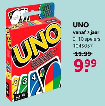 Aanbiedingen Uno - Mattel - Geldig van 26/09/2020 tot 06/12/2020 bij Intertoys