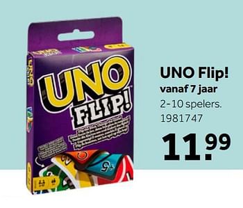 Aanbiedingen Uno flip! - Mattel - Geldig van 26/09/2020 tot 06/12/2020 bij Intertoys