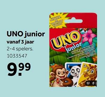 Aanbiedingen Uno junior - Mattel - Geldig van 26/09/2020 tot 06/12/2020 bij Intertoys