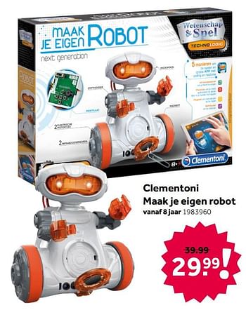 Aanbiedingen Clementoni maak je eigen robot - Clementoni - Geldig van 26/09/2020 tot 06/12/2020 bij Intertoys
