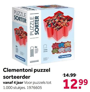 Aanbiedingen Clementoni puzzel sorteerder - Clementoni - Geldig van 26/09/2020 tot 06/12/2020 bij Intertoys