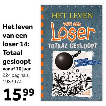 Aanbiedingen Het leven van een loser 14: totaal gesloopt - Huismerk - Intertoys - Geldig van 26/09/2020 tot 06/12/2020 bij Intertoys