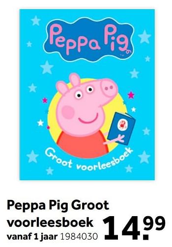 Aanbiedingen Peppa pig groot voorleesboek - Huismerk - Intertoys - Geldig van 26/09/2020 tot 06/12/2020 bij Intertoys