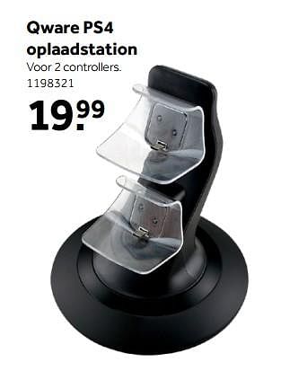 Aanbiedingen Qware ps4 oplaadstation - Qware - Geldig van 26/09/2020 tot 06/12/2020 bij Intertoys