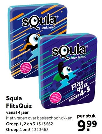Aanbiedingen Squla flitsquiz - Squla - Geldig van 26/09/2020 tot 06/12/2020 bij Intertoys