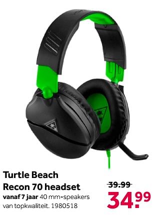 Aanbiedingen Turtle beach recon 70 headset - Turtle Beach - Geldig van 26/09/2020 tot 06/12/2020 bij Intertoys