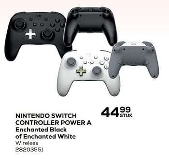 Aanbiedingen Nintendo switch controller power a enchanted black of enchanted white - Nintendo - Geldig van 28/10/2020 tot 08/12/2020 bij Supra Bazar
