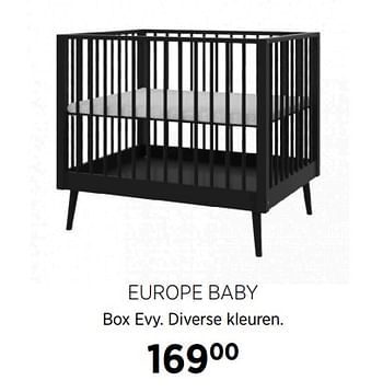 Aanbiedingen Europe baby box evy diverse kleuren - Europe baby - Geldig van 16/11/2020 tot 14/12/2020 bij Babypark