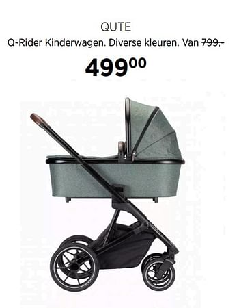 Aanbiedingen Qute q-rider kinderwagen. diverse kleuren - Qute  - Geldig van 16/11/2020 tot 14/12/2020 bij Babypark