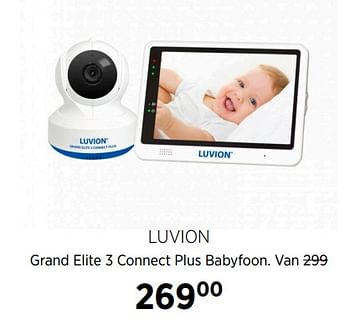Aanbiedingen Luvion grand elite 3 connect plus babyfoon - Luvion - Geldig van 16/11/2020 tot 14/12/2020 bij Babypark