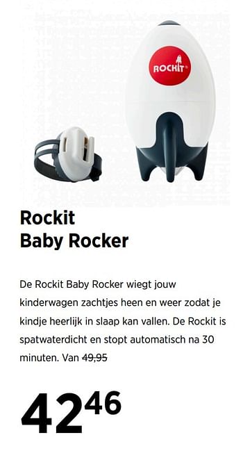 Aanbiedingen Rockit baby rocker - Rockit - Geldig van 16/11/2020 tot 14/12/2020 bij Babypark