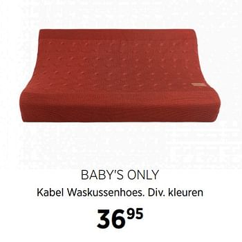 Aanbiedingen Baby`s only kabel waskussenhoes div kleuren - Baby's Only - Geldig van 16/11/2020 tot 14/12/2020 bij Babypark