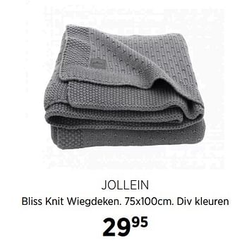 Aanbiedingen Jollein bliss knit wiegdeken div kleuren - Jollein - Geldig van 16/11/2020 tot 14/12/2020 bij Babypark