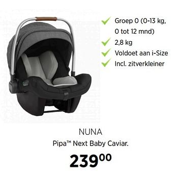 Aanbiedingen Nuna pipa next baby caviar - Nuna - Geldig van 16/11/2020 tot 14/12/2020 bij Babypark