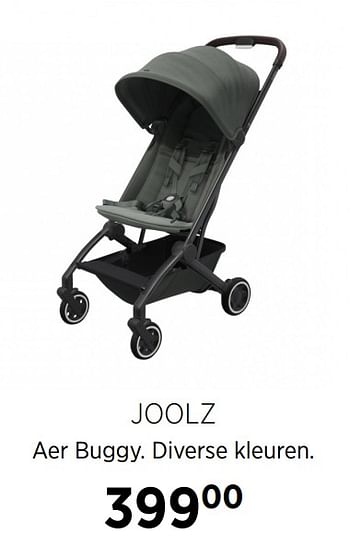 Aanbiedingen Joolz aer buggy diverse kleuren - Joolz - Geldig van 16/11/2020 tot 14/12/2020 bij Babypark