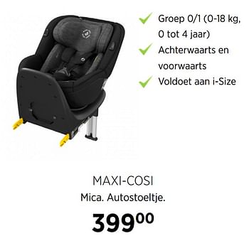 Aanbiedingen Maxi-cosi mica autostoeltje - Maxi-cosi - Geldig van 16/11/2020 tot 14/12/2020 bij Babypark