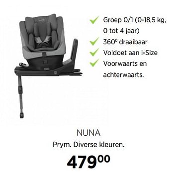 Aanbiedingen Nuna prym diverse kleuren - Nuna - Geldig van 16/11/2020 tot 14/12/2020 bij Babypark