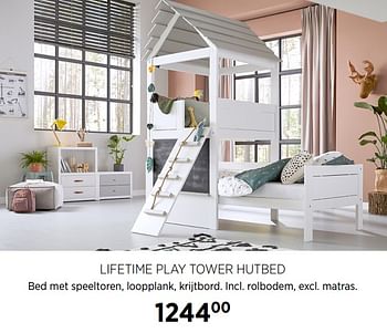 Aanbiedingen Lifetime play tower hutbed - Lifetime - Geldig van 16/11/2020 tot 14/12/2020 bij Babypark