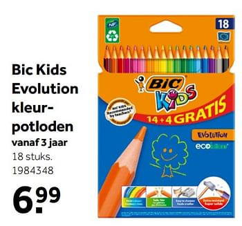 Aanbiedingen Bic kids evolution kleurpotloden - BIC - Geldig van 26/09/2020 tot 06/12/2020 bij Intertoys