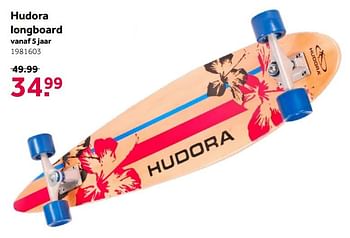 Aanbiedingen Hudora longboard - Hudora - Geldig van 26/09/2020 tot 06/12/2020 bij Intertoys