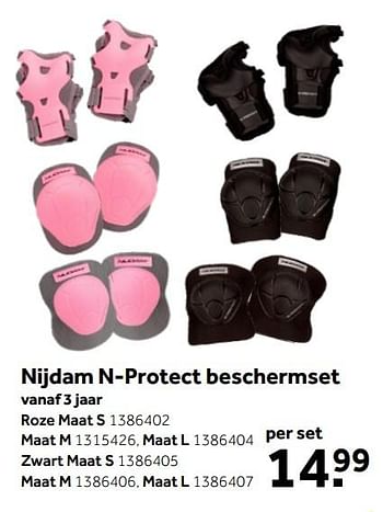 Aanbiedingen Nijdam n-protect beschermset roze maat s - Nijdam - Geldig van 26/09/2020 tot 06/12/2020 bij Intertoys