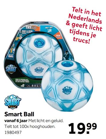 Aanbiedingen Smart ball - Smart - Geldig van 26/09/2020 tot 06/12/2020 bij Intertoys