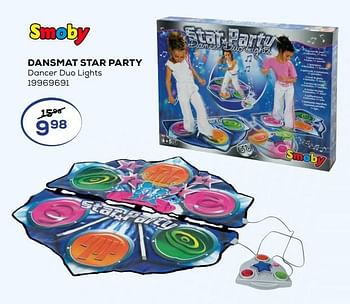 Aanbiedingen Dansmat star party - Smoby - Geldig van 28/10/2020 tot 08/12/2020 bij Supra Bazar