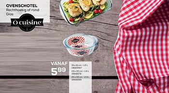 Aanbiedingen Ovenschotel rond - O'Cuisine - Geldig van 28/10/2020 tot 08/12/2020 bij Supra Bazar
