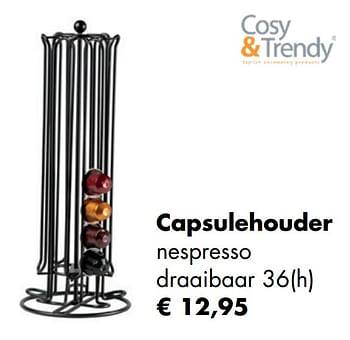 Aanbiedingen Capsulehouder - Cosy &amp; Trendy - Geldig van 30/11/2020 tot 21/12/2020 bij Multi Bazar